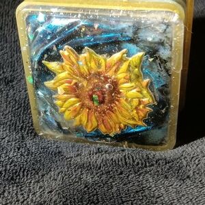 Sunflower Resin Trinket Box